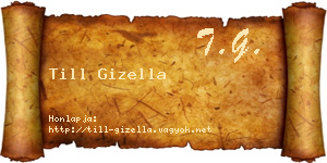 Till Gizella névjegykártya